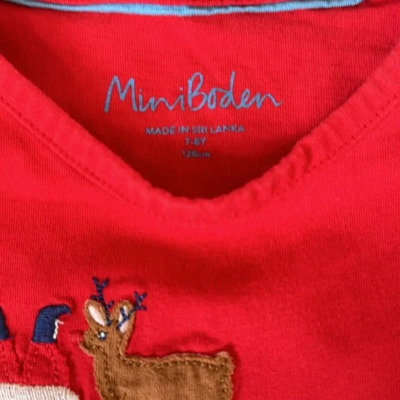 Mini Boden Christmas flap house girls size 7-8 - Picture 2 of 5
